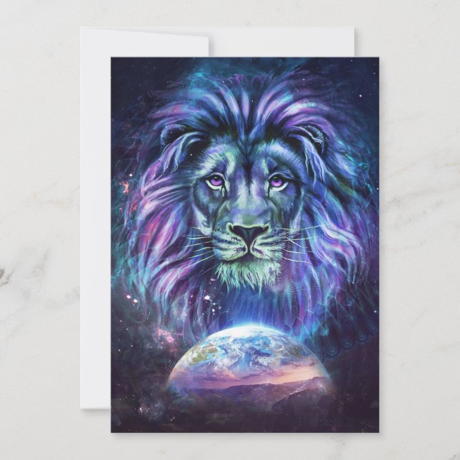 Carte De Remerciements Lion Lovely Lion (Devant)