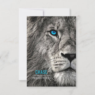 Carte De Remerciements Lion Poursuit Vos Rêves