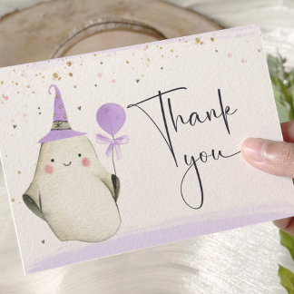Carte De Remerciements Little Boo est presque à Baby shower