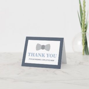 Carte de remerciements, Little Man, Bow Cravate