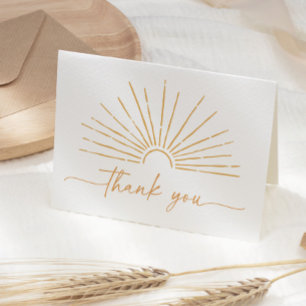 Carte De Remerciements Little Ray of Sunshine Boho Baby shower