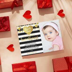 Carte De Remerciements Little Sweetheart Saint-Valentin N'importe quel âg