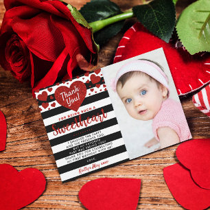 Carte De Remerciements Little Sweetheart Saint-Valentin N'importe quel âg
