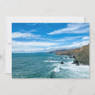 Carte De Remerciements Littoral   Marin Headlands, Californie