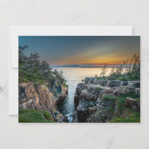 Carte De Remerciements Littoral   Parc national Acadia, Maine