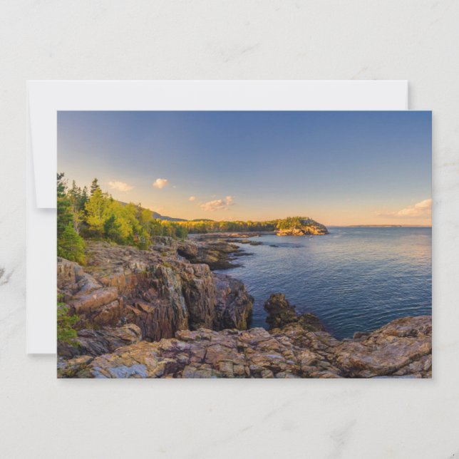 Carte De Remerciements Littoral | Parc national d'Acadia, Schooner Head (Devant)