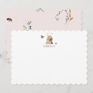 Carte De Remerciements Livre de chapitre personnalisé Wildflower