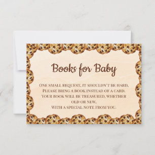 Carte De Remerciements Livres de biscuits aux pépites de chocolat pour bé