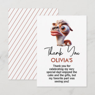 Carte De Remerciements llama drôle Caricatures mexicain 1er anniversaire
