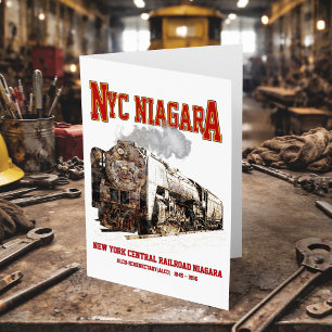 Carte De Remerciements Locomotive à vapeur du train historique NYC Niagar