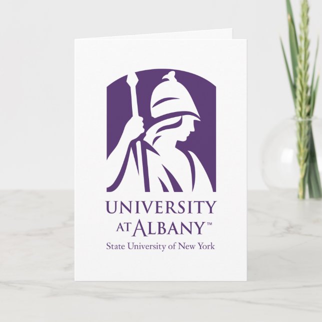 Carte De Remerciements Logo de l'Université d'Albany (Devant)
