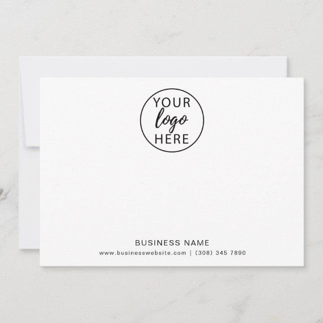 Carte De Remerciements Logo d'entreprise de typographie (Devant)