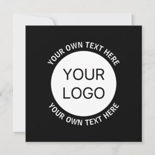 Carte De Remerciements Logo d'entreprise ou toute image et texte modifiab