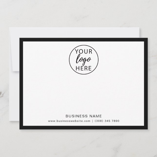 Carte De Remerciements Logo d'entreprise professionnel (Devant)