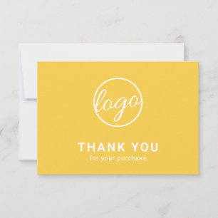 Carte De Remerciements Logo simple et moderne sur mesure