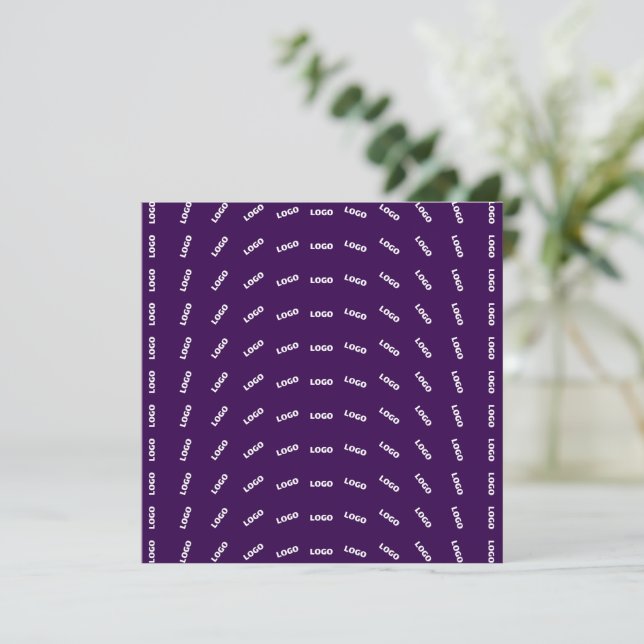 Carte De Remerciements Logo unique ou tout Motif d'image téléchargé | Pou (Debout devant)