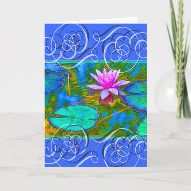 Carte De Remerciements Lotus Blossom Obtenez De Belles Couleurs (Devant)