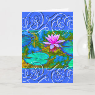 Carte De Remerciements Lotus Blossom Obtenez De Belles Couleurs