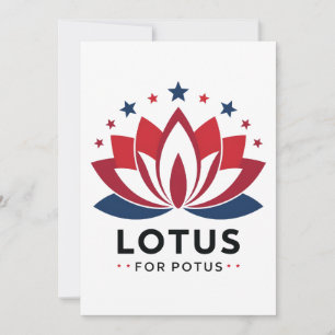 Carte De Remerciements Lotus pour POTUS Kamala Harris 2024