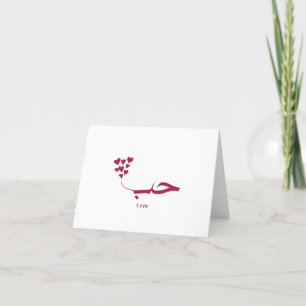 Carte De Remerciements Love - Houb - Los Angeles - en calligraphie arabe