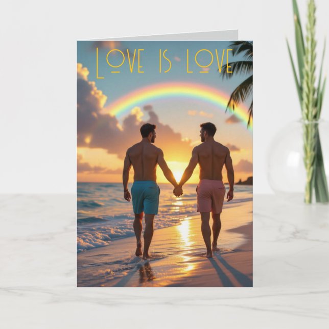 Carte De Remerciements Love is love (Devant)