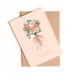 Carte De Remerciements Love You a Bunch Folch Greeting Card