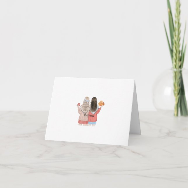 Carte De Remerciements Love Yourself – Fall Vibes T-Shirt | Positive Ener (Devant)