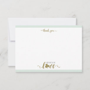 Carte De Remerciements Lucky in Love St. Patrick's Day Fête des mariées