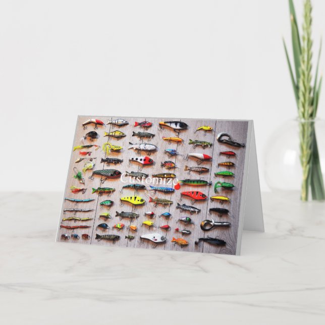 Carte De Remerciements Lures de pêche classique Thunder_Cove (Devant)