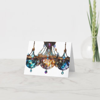 Carte De Remerciements Lustre couleur