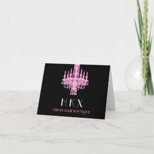 Carte De Remerciements Lustre de rose de boutique de 311 tape-à-l'oeil