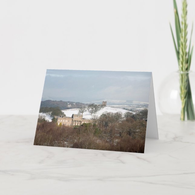 Carte De Remerciements Lyme Hall et The Cage Winter (Devant)