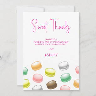 Carte De Remerciements Macarons Sweet 16
