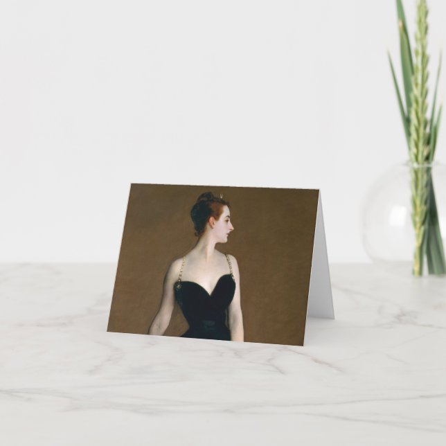 Carte De Remerciements Madame X par John Singer Sargent (Devant)