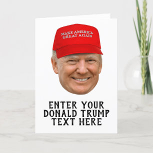 CARTE DE REMERCIEMENTS MAGA DONALD TRUMP PERSONNALISÉ