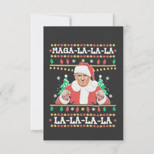 Carte De Remerciements Maga La La La Trump Noël Inauguration 47e