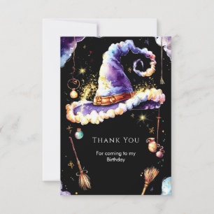 Carte De Remerciements Magic Simple Boho Wizard Anniversaire