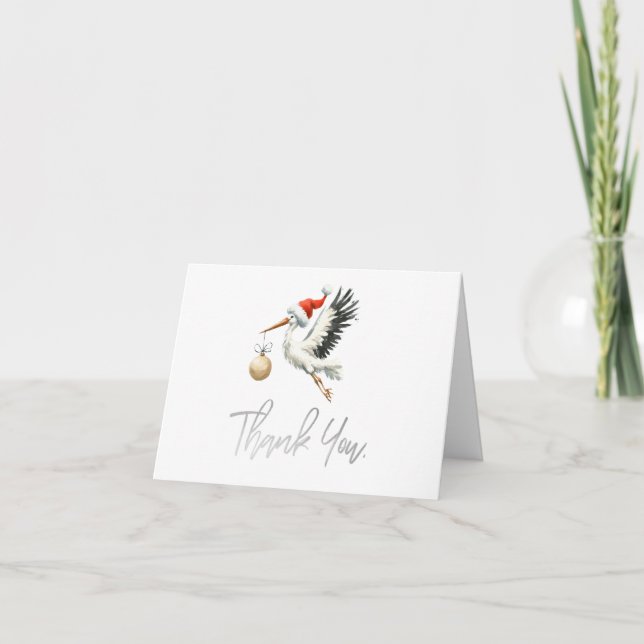 Carte De Remerciements Magnifique Vite Stork (Devant)