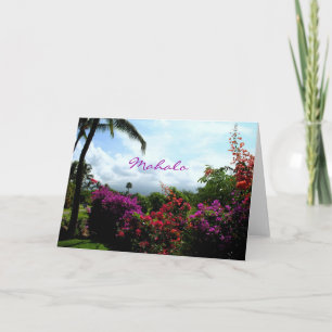Carte De Remerciements Mahalo