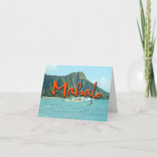 Carte De Remerciements Mahalo Diamond Head
