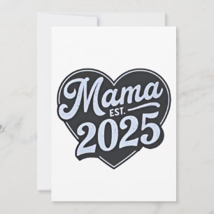 Carte De Remerciements MAMA est 2025 Pregnancy Mères Day Maman to be