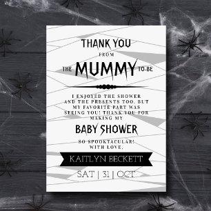 Carte De Remerciements Maman à être   Baby shower Halloween
