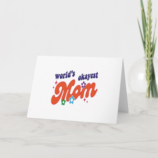 Carte De Remerciements Maman la plus folle du monde (Devant)