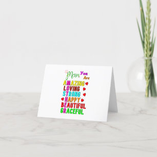 Carte De Remerciements Maman Tu Es Extraordinaire Amour Meilleurs Cadeaux