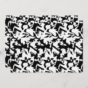 Carte De Remerciements Manche blanche à texture subtile, partie probable