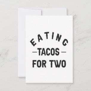 Carte De Remerciements Manger Tacos Pour Deux Cadeaux De Grossesse Matern