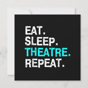 Carte De Remerciements Mangez Sleep Actrice Musicale Femmes Hommes Maman