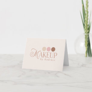 Carte De Remerciements Maquilleuse sous Marque Personnalisée