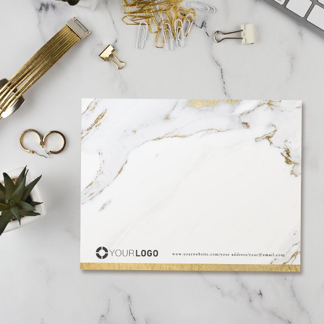 Carte De Remerciements Marbre d'or moderne luxe personnalisable Papeterie (Luxe modern gold marble personalized Stationery Thank You Card)