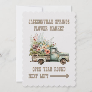 CARTE DE REMERCIEMENTS MARCHÉ DES FLEURS